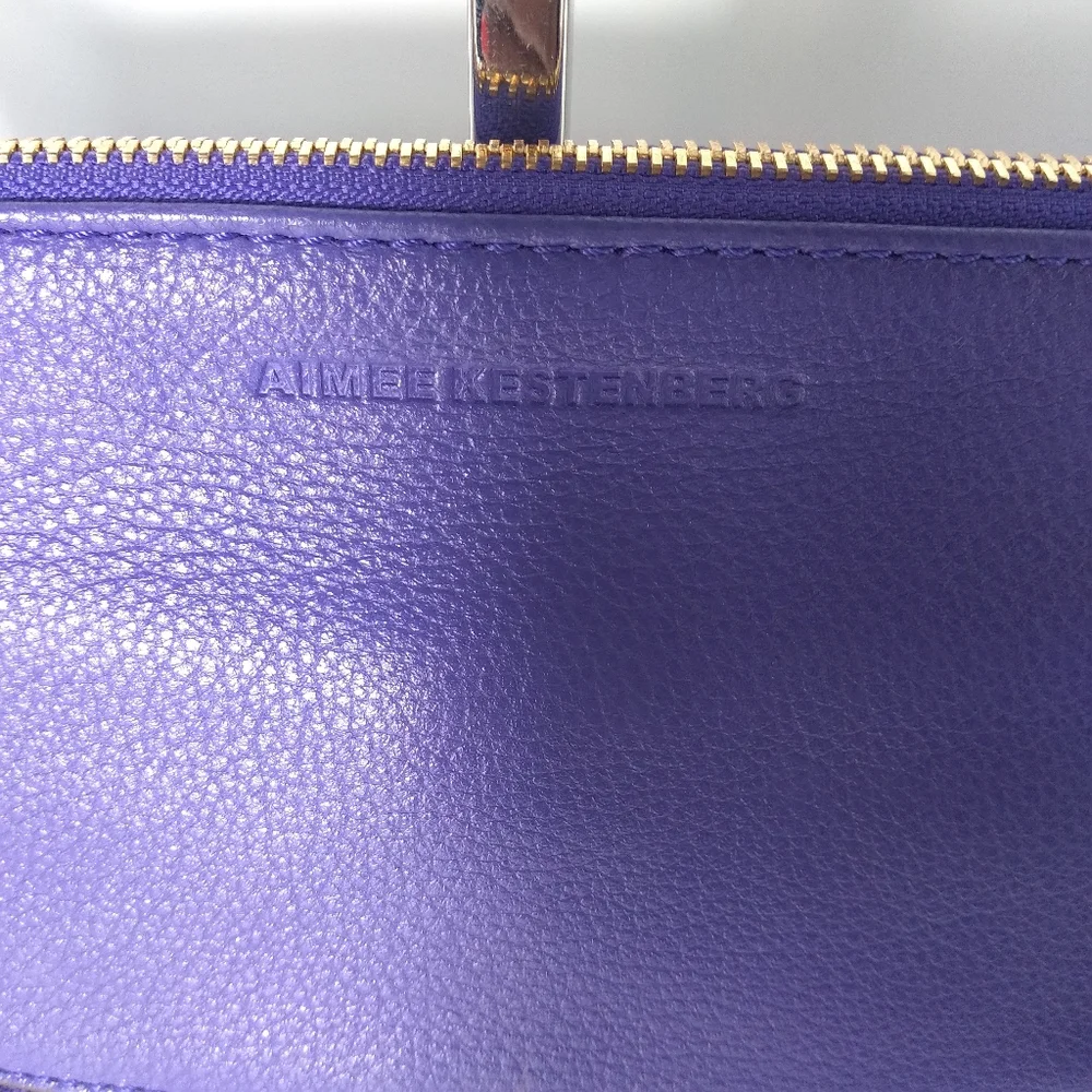 AIMEE KESTENBERG COLLECTION Purple Crossbody/Clutch Leather Bag